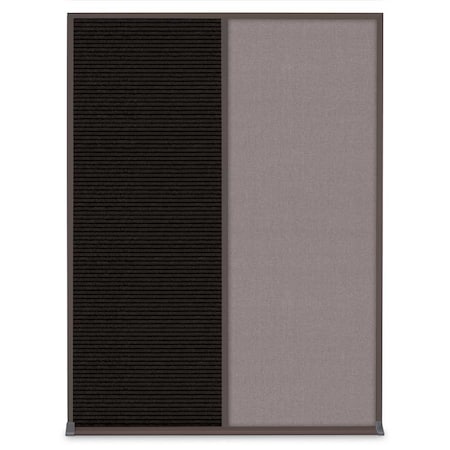 United Visual Products Single Door Radius Corkboard, 36"X36", S UV8002-SATIN-BLACK